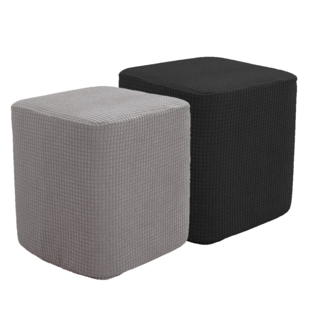2 Pieces Square Foot Rest Ottoman Covers Decorative Footstool Slipcover 2 Pieces Square Foot Rest Ottoman Covers Decorative Footstool Slipcover