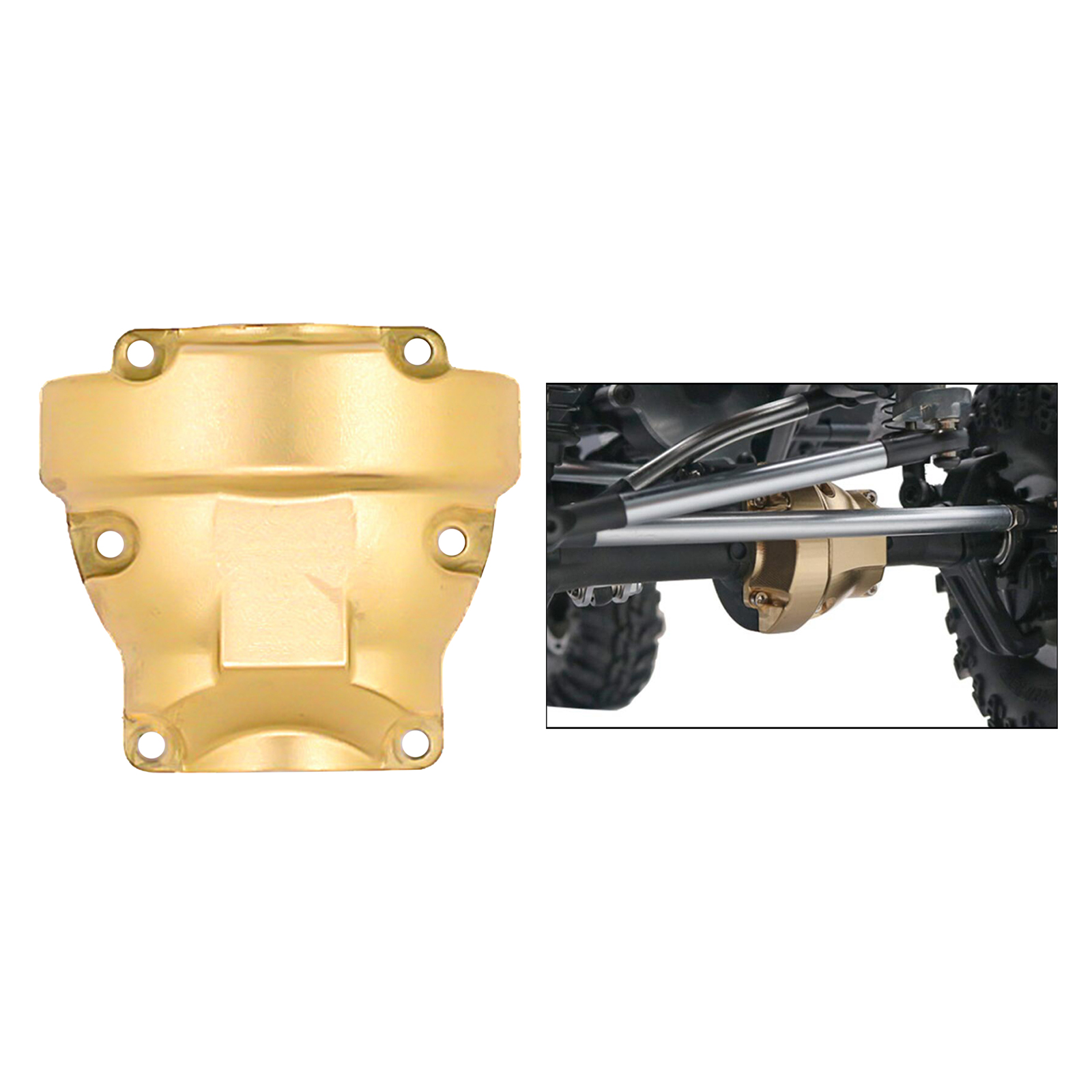 Brass Differential Cover for Racing GEN8 Scout II RC Car Parts Modification Spare Parts High Performance Brass Differential Cover for Racing GEN8 Scout II RC Car Parts Modification Spare Parts High Performance