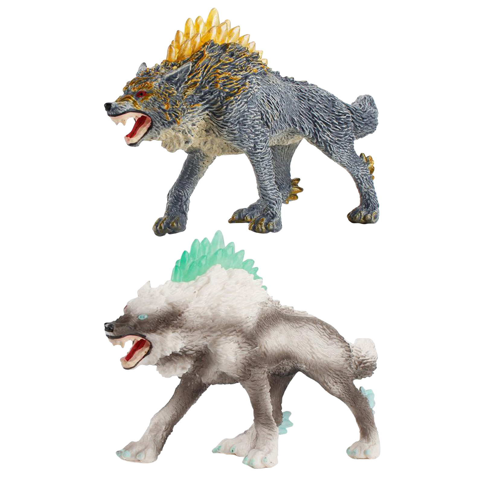 Plastic Wild Wolf Figurine Animals Sculpture Figure for Kids Pretend Toy Plastic Wild Wolf Figurine Animals Sculpture Figure for Kids Pretend Toy