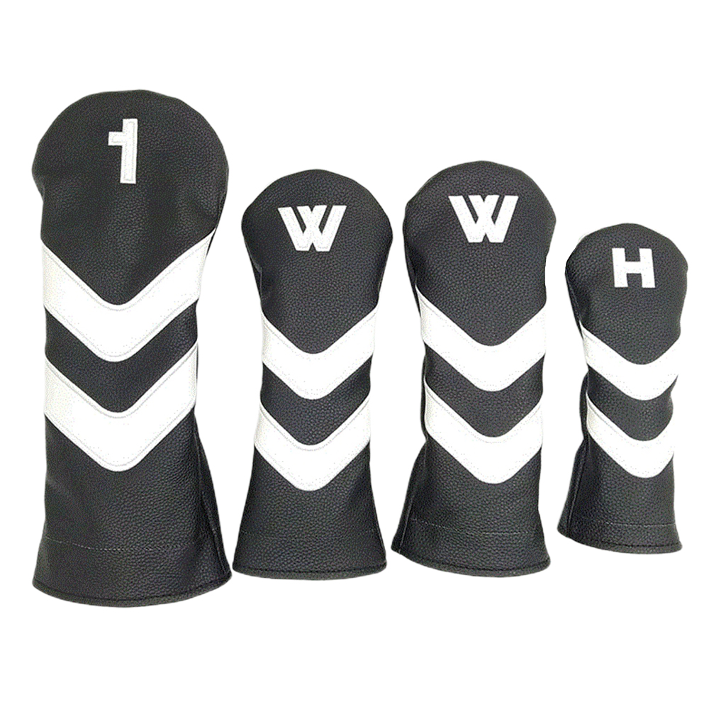 4pcs Golf Head Cover Driver Fairway Wood Covers Protector Sleeves 4pcs Golf Head Cover Driver Fairway Wood Covers Protector Sleeves