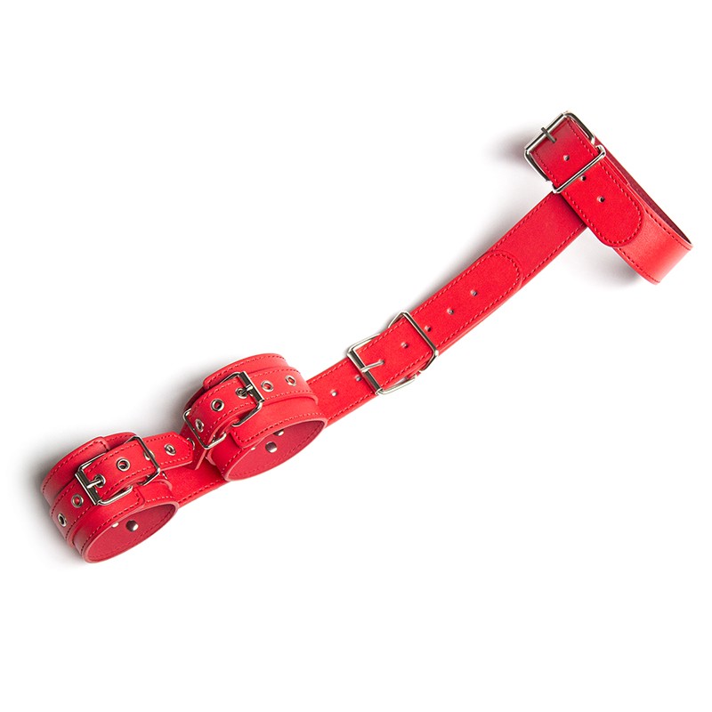 PU Leather Handcuffs Neck Collar BDSM Bondage Restrain Set Sex Position Aid Tool Fetish Adult Games Torture Gear Couples Cosplay 9 He8d8f87f46ae427484b35b84795d800cD