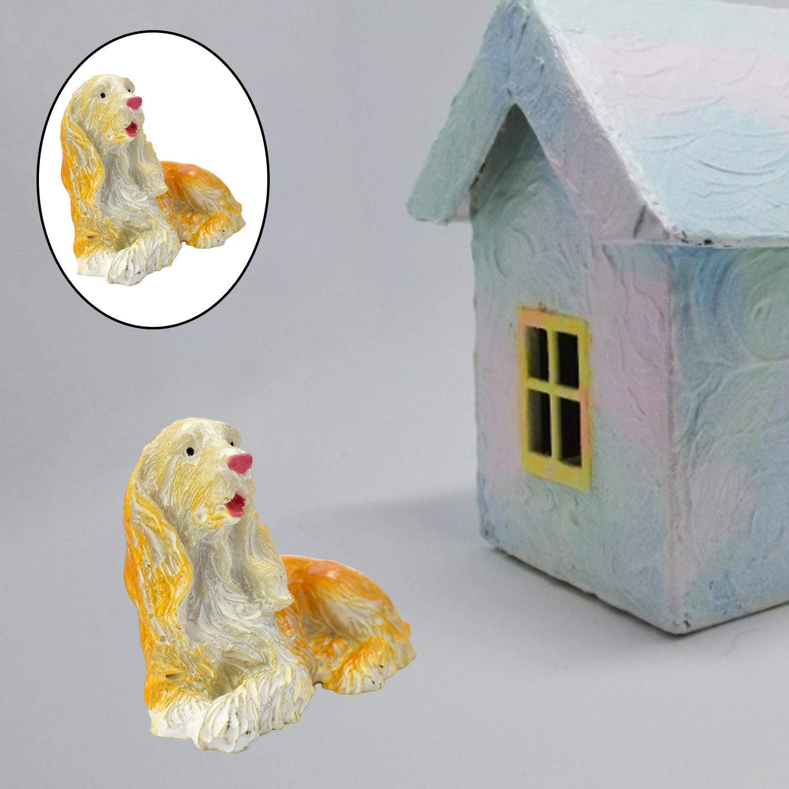 Doll House Handcraft Painted Pet Dog Animal Puppy Figures 1:12 Dollhouse Room Item Desk Life Scene Decoration Toys Doll House Handcraft Painted Pet Dog Animal Puppy Figures 1:12 Dollhouse Room Item Desk Life Scene Decoration Toys