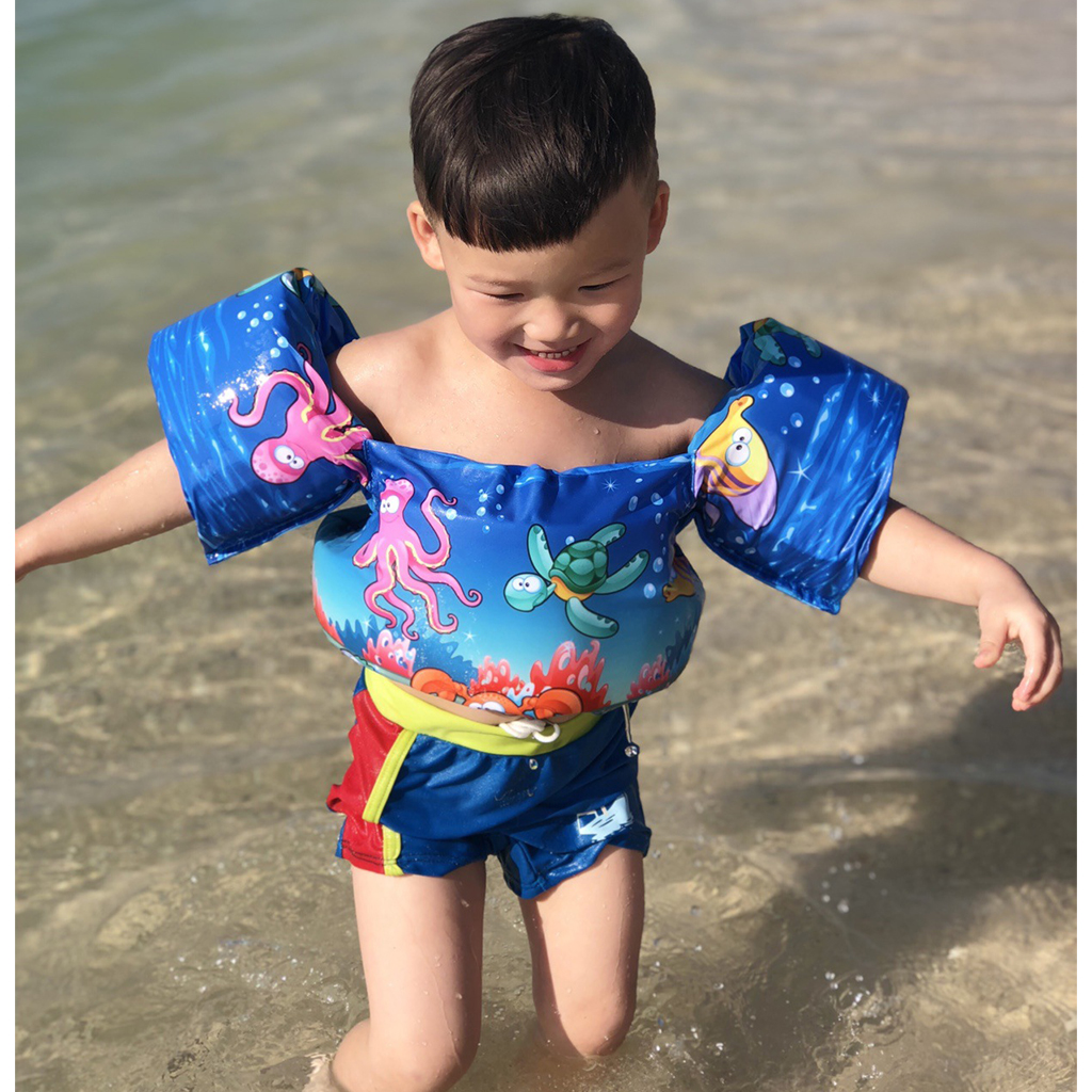 Kids Swimming Trainer Swim Pool Float Arm Bands Buoy Floater Tube Swan