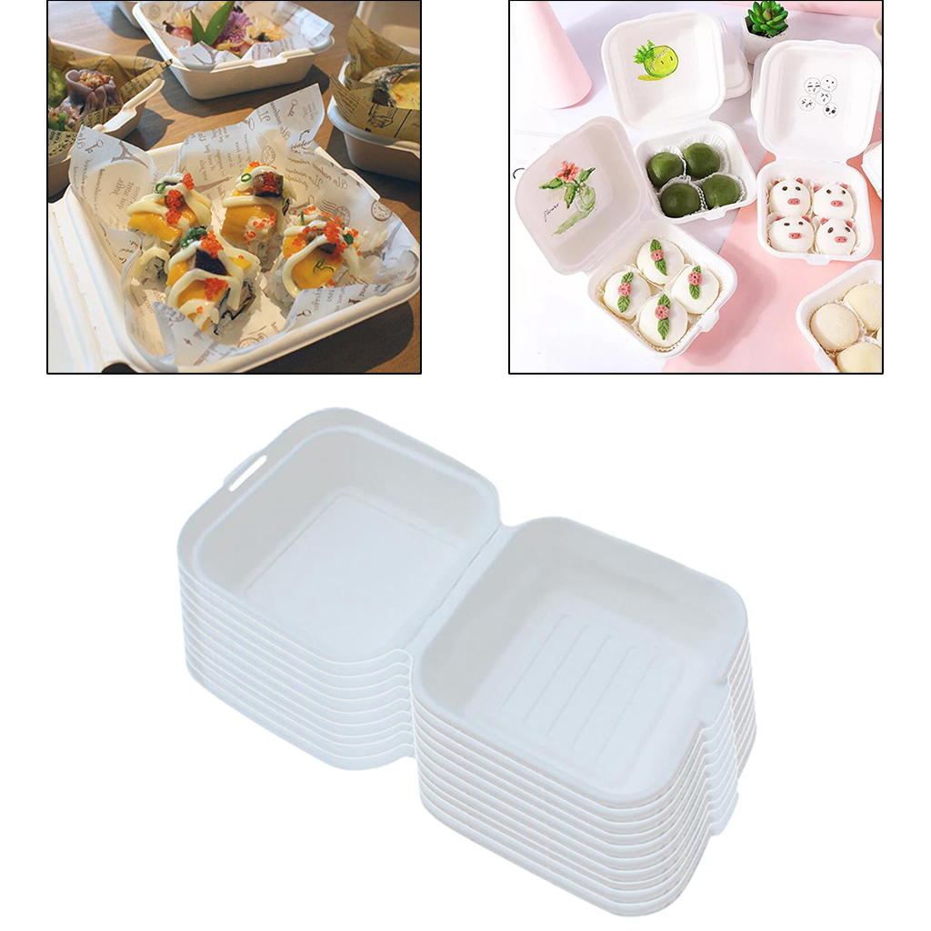 Generic Food Containers Bagasse With Hinged Lid To Go Box Best Price