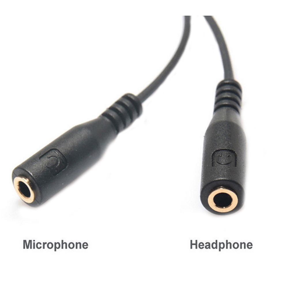 3.5mm Male to 2 Female 3.5mm Headset Mic Y Splitter Cable for iPhone HTC Samsung for iPad for iPad mini High quality Black 3.5mm Male to 2 Female 3.5mm Headset Mic Y Splitter Cable for iPhone HTC Samsung for iPad for iPad mini High quality Black