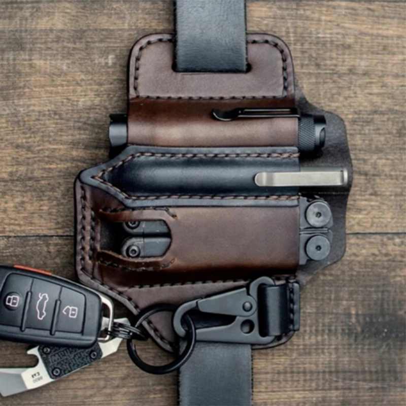 Multitool Leather Pocket Organizer Belt Waist Bag Multitool Leather Pocket Organizer Belt Waist Bag