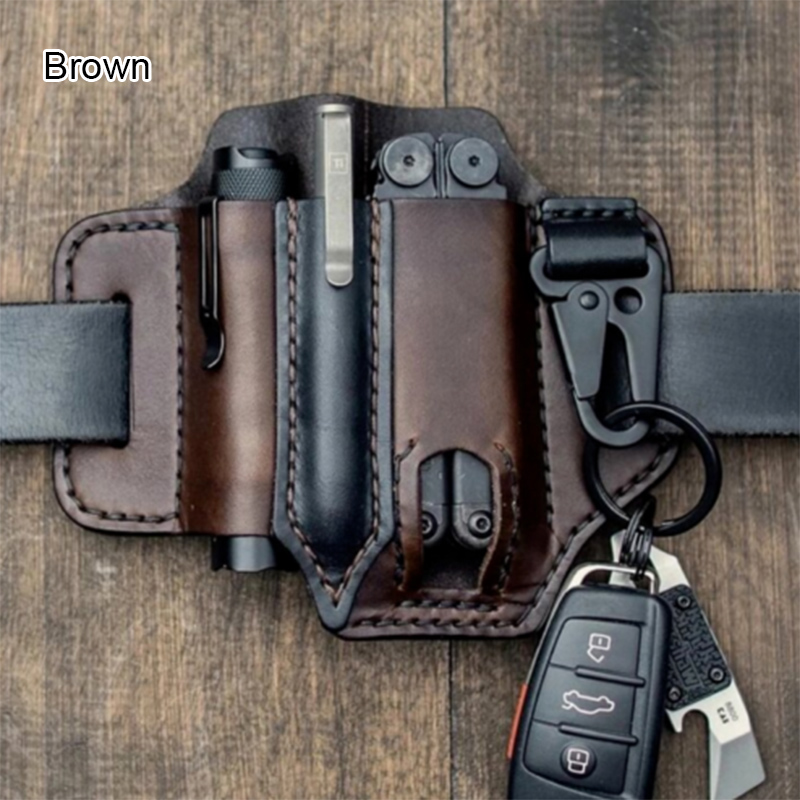 Multitool Leather Pocket Organizer Belt Waist Bag Multitool Leather Pocket Organizer Belt Waist Bag