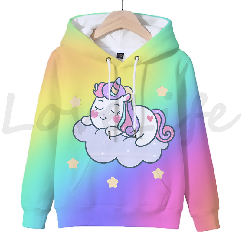 Unicorn 3D Printed Hoodies For Kids Unicorn 3D Printed Hoodies For Kids