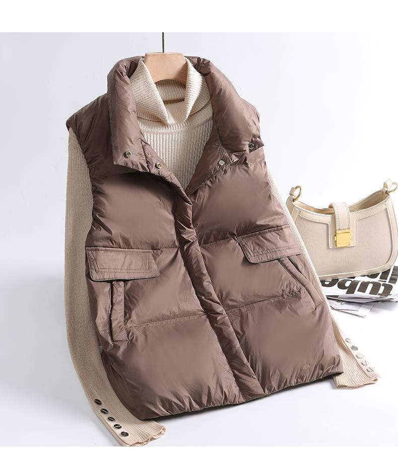Autumn Winter Ultra Light Thin Duck Down Jacket Women Quilted Short Warm Basic Vest Casual Pocket Waistcoat Female Coat 10 Mallzona S1ea03d2c62df4f1bb1d3eb064984670fP Autumn Winter Ultra Light Thin Duck Down Jacket Women Quilted Short Warm Basic Vest Casual Pocket Waistcoat Female Coat Mallzona