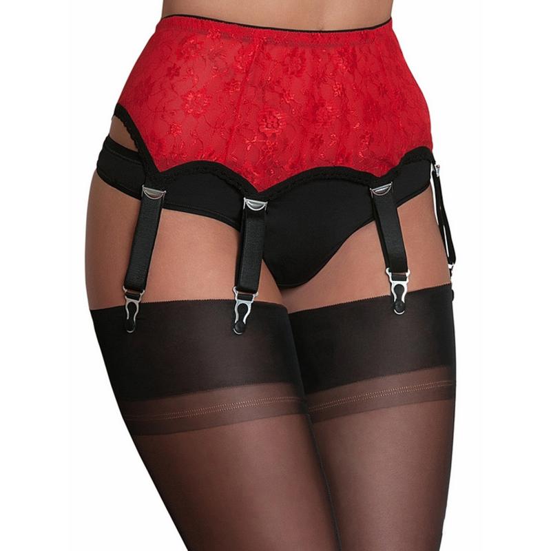 Комплект эротического белья с поясом Amor El, черный, L/XL AME3000-1-Q - Amor El - Эротические комплекты: трусики с поясом - Купить