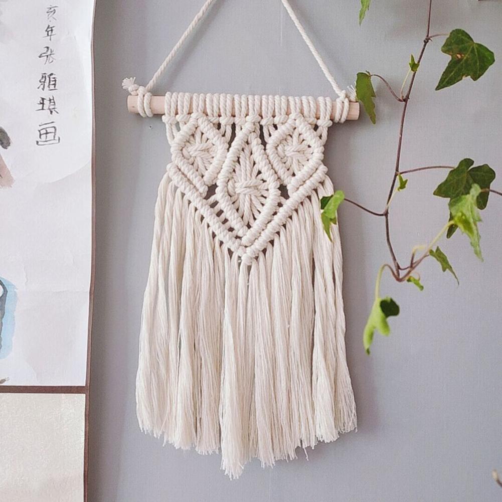 Handmade Boho Macrame Wall Tapestry - Woven Home Decor 4 S2b8429adfc9249bea9f204dca01e84f9T