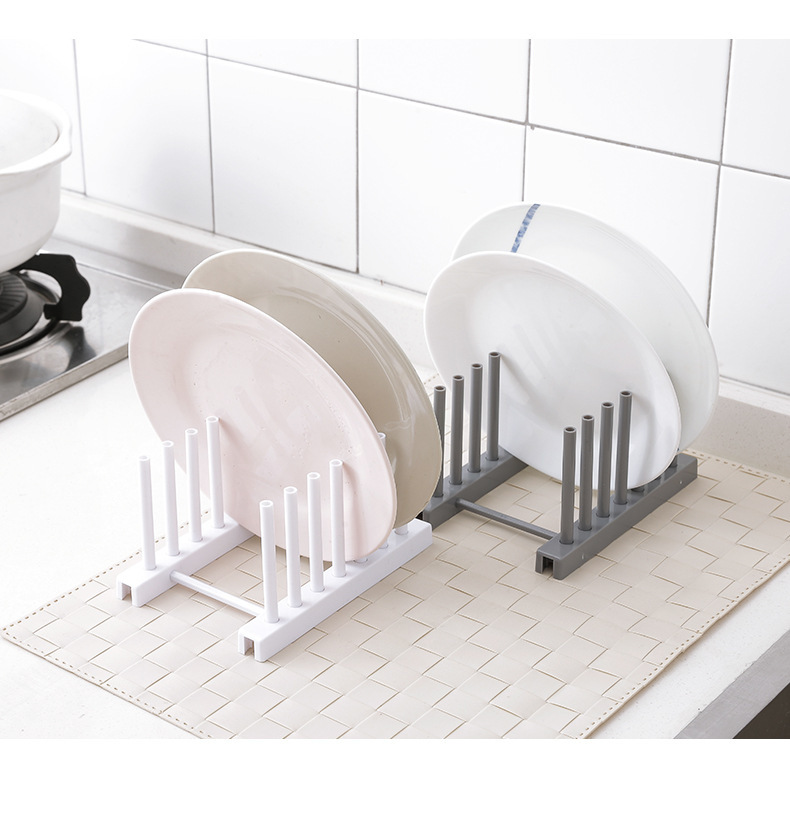 Sleek and Minimalist Dish Rack with Detachable Utensil Holder Perfect