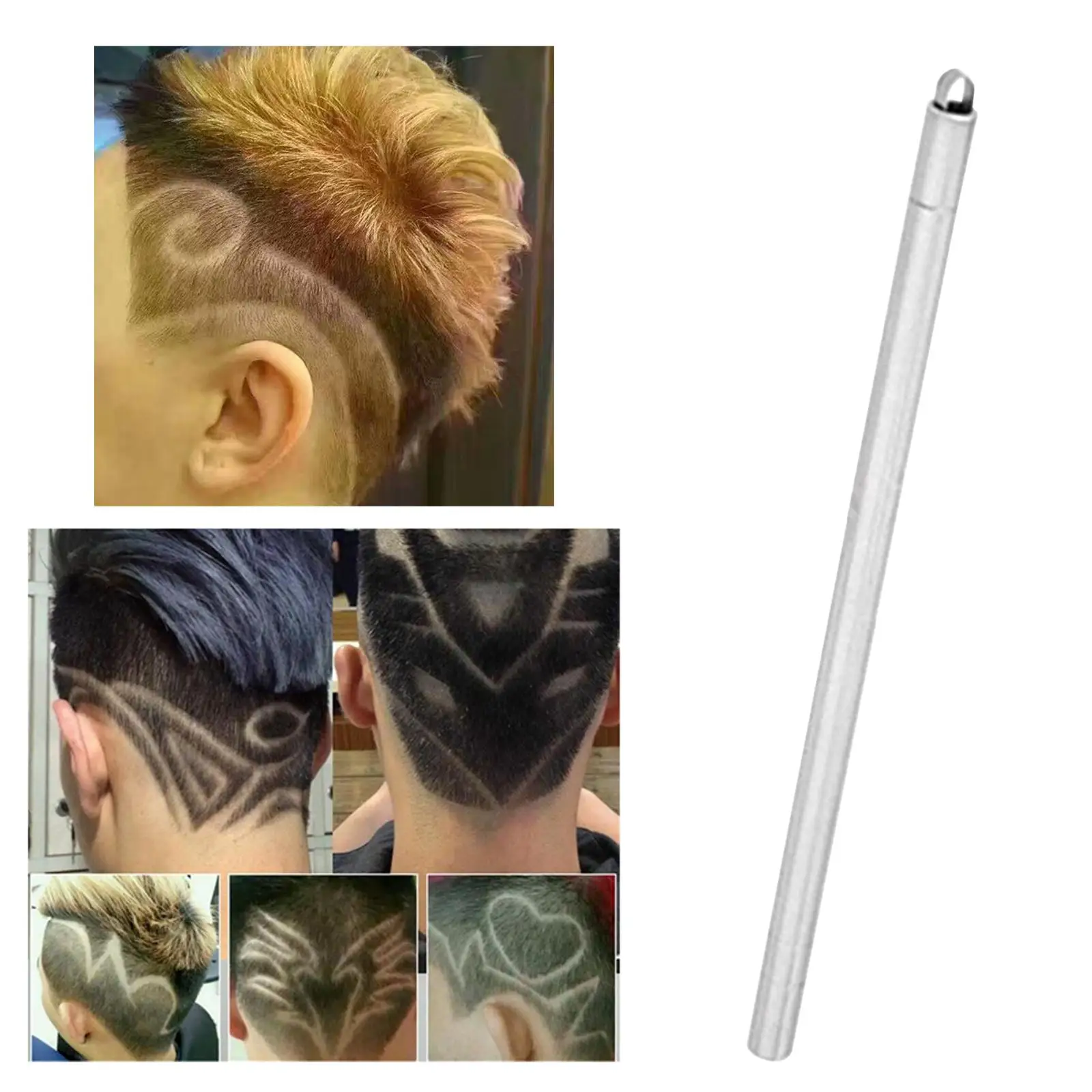 Hair Razor Pen Stainless Steel Styling Eyebrow Shaping Face Trim Hair Art Design Tattoos Engraving Pen Trimmer Shaving Tool