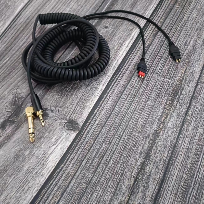 Replacement Coiled Headset Cable for HD580 HD600 HD650 HD565 HD58X Headphone Cord Excellent Durability Must-Have Accessory Replacement Coiled Headset Cable for HD580 HD600 HD650 HD565 HD58X Headphone Cord Excellent Durability Must-Have Accessory