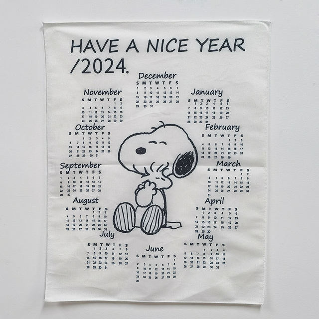 Snoopy Kalender Anime Dinding Gantung Kalender Off