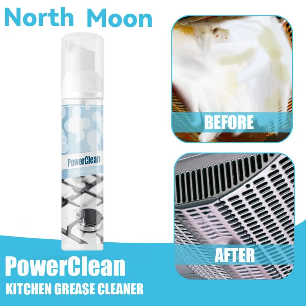 Kitchen Degreaser Heavy Duty Cleaner Oil Stain Remover Grease Cleaner Spray for Cooktops Kitchen