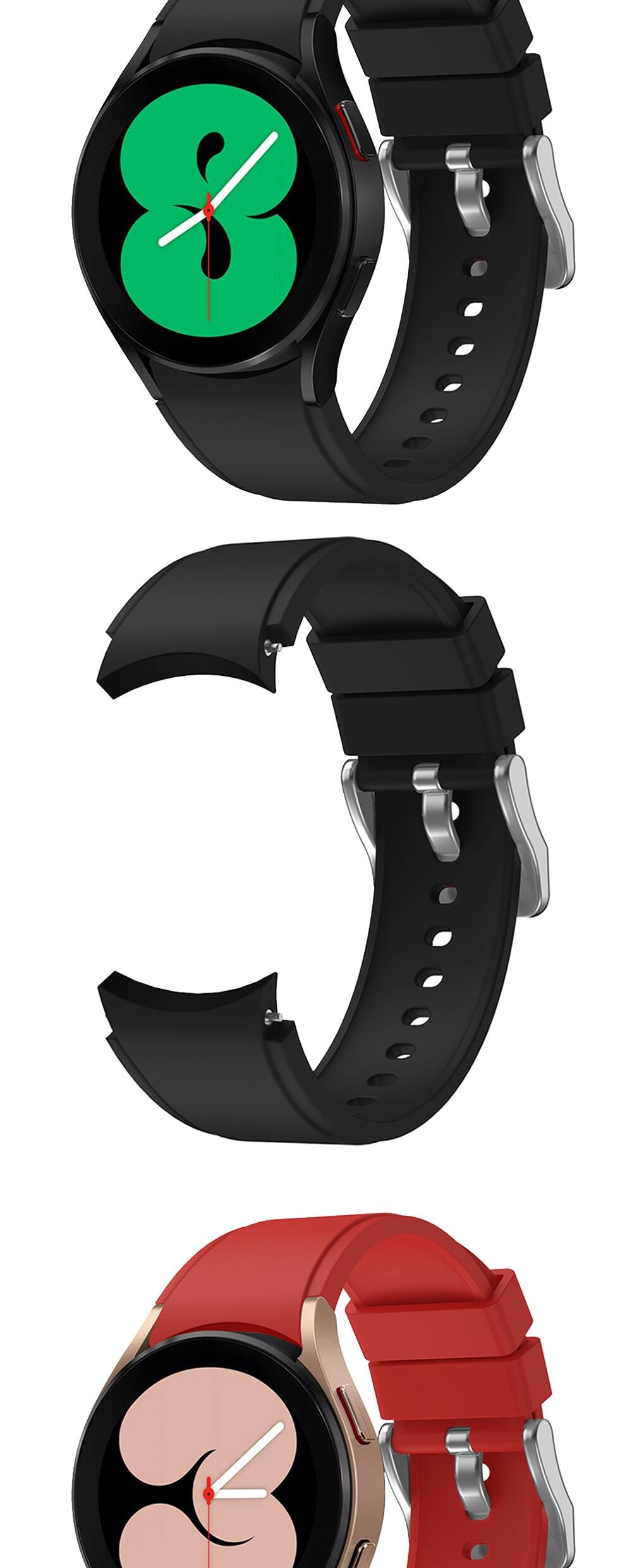 Correa De Reloj De Silicona Curva Para Samsung Galaxy Watch 4 Classic