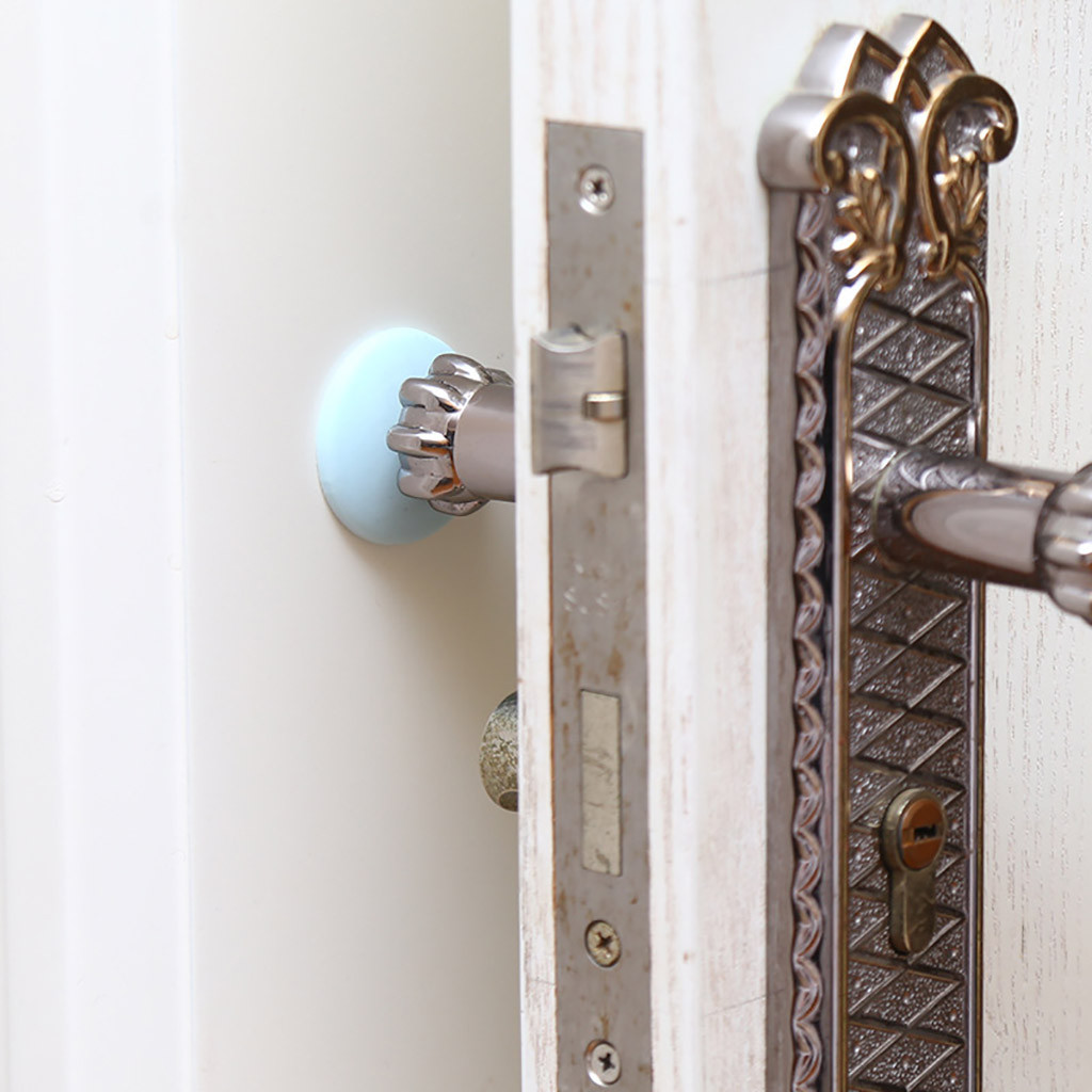 Butée de porte WHITE Tampon de protection de porte en caoutchouc