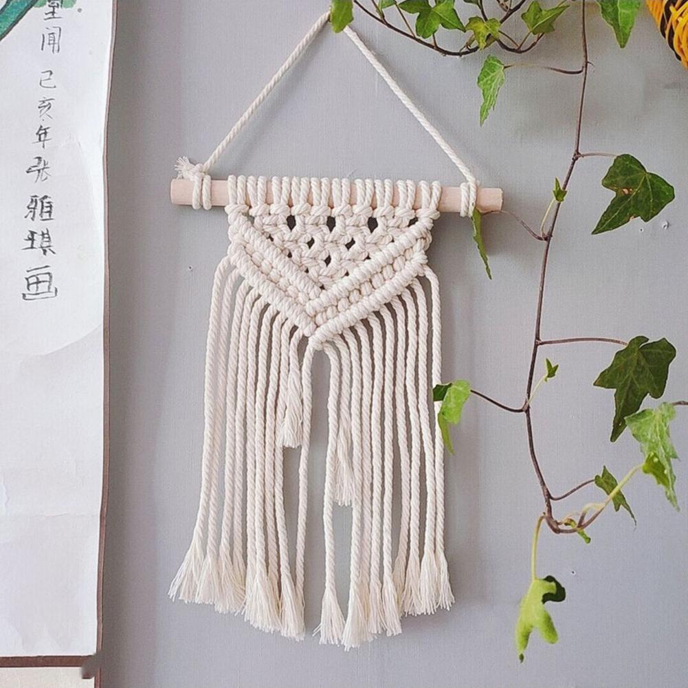 Handmade Boho Macrame Wall Tapestry - Woven Home Decor 3 S605fad301f184db4a28b5fba8fad6c8aJ