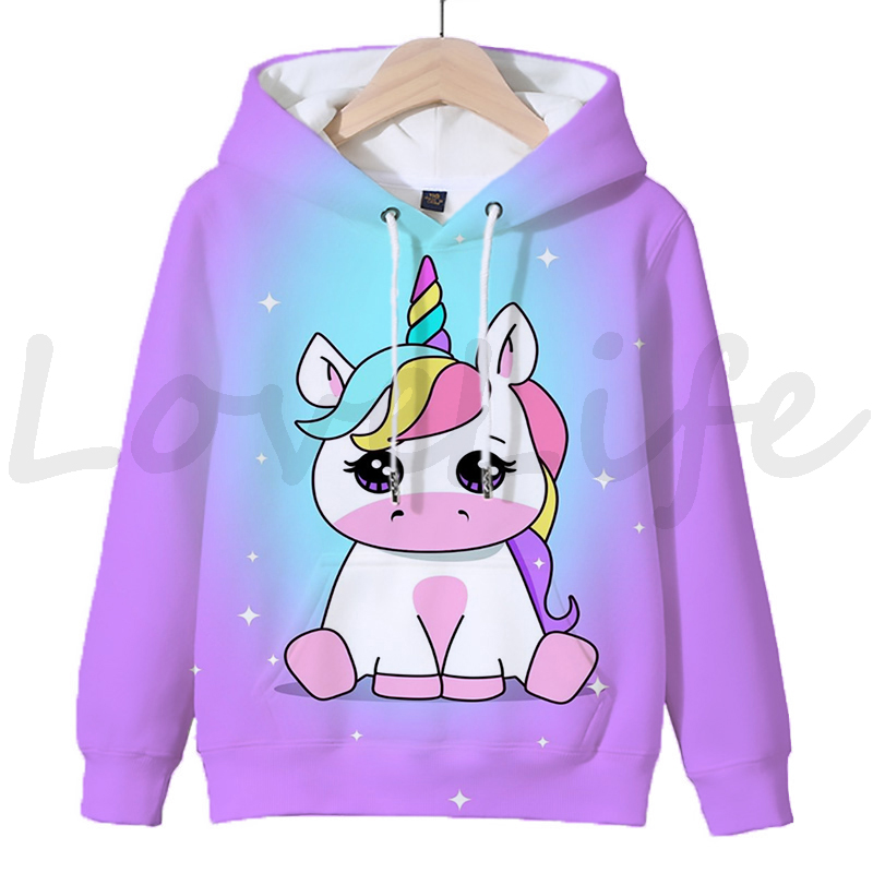 Unicorn 3D Printed Hoodies For Kids Unicorn 3D Printed Hoodies For Kids