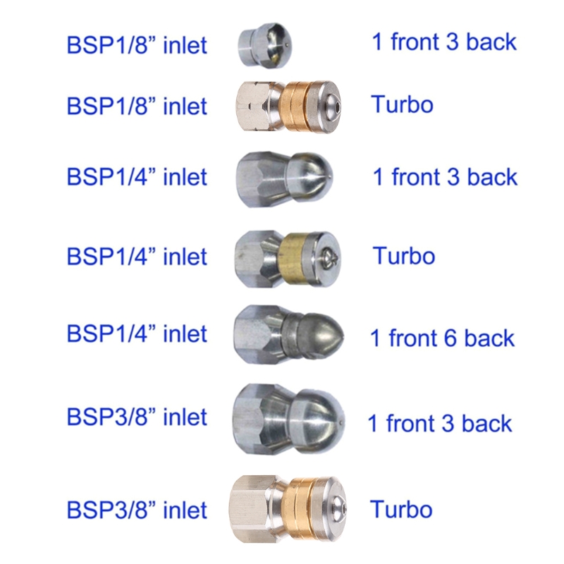 Tuyau De Vidange Buse De Lavage Jet En Acier Inoxydable Bsp