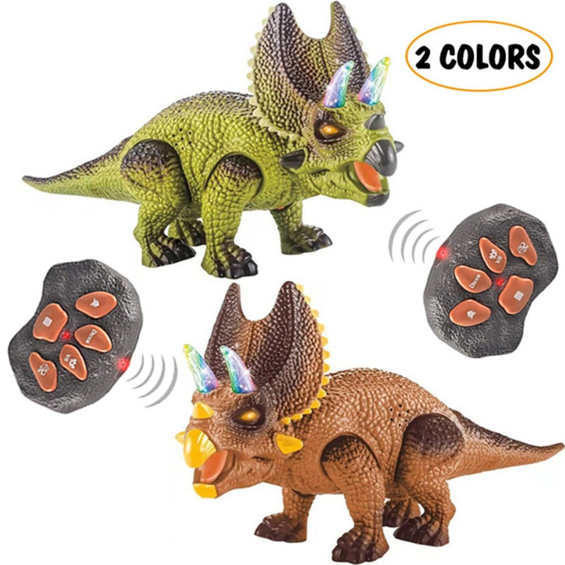 Jouets De Dinosaure T L Command Triceratops Marchant Avec Clairage