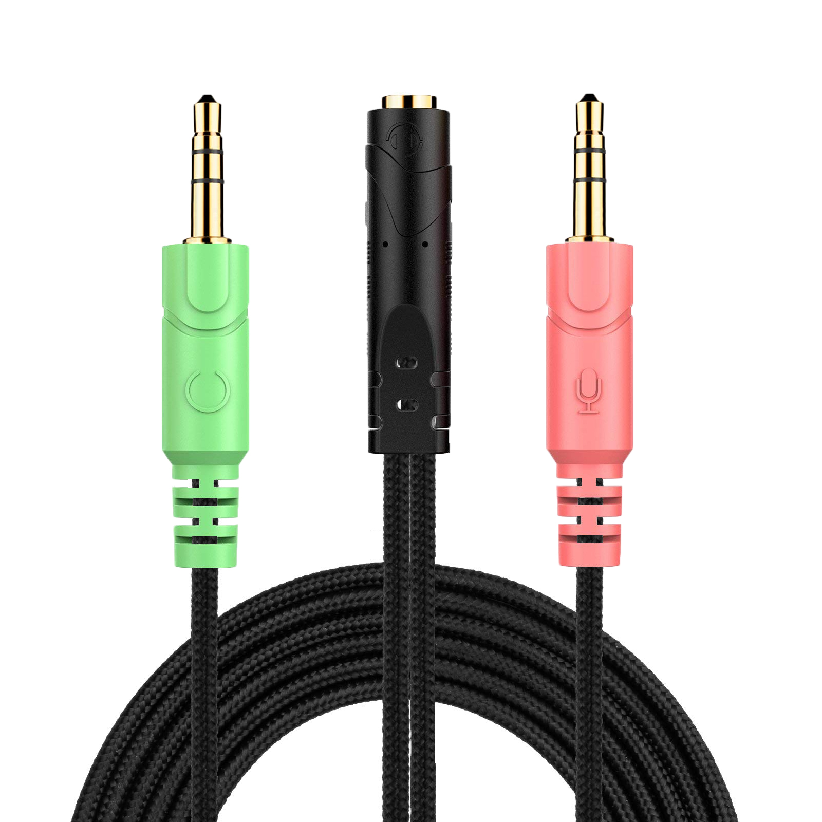 OFC Replacement Nylon Braided Cable Extension Cord With Volume Control Inline Mute Clip For Logitech Astro A10 A40 TR Headsets OFC Replacement Nylon Braided Cable Extension Cord With Volume Control Inline Mute Clip For Logitech Astro A10 A40 TR Headsets