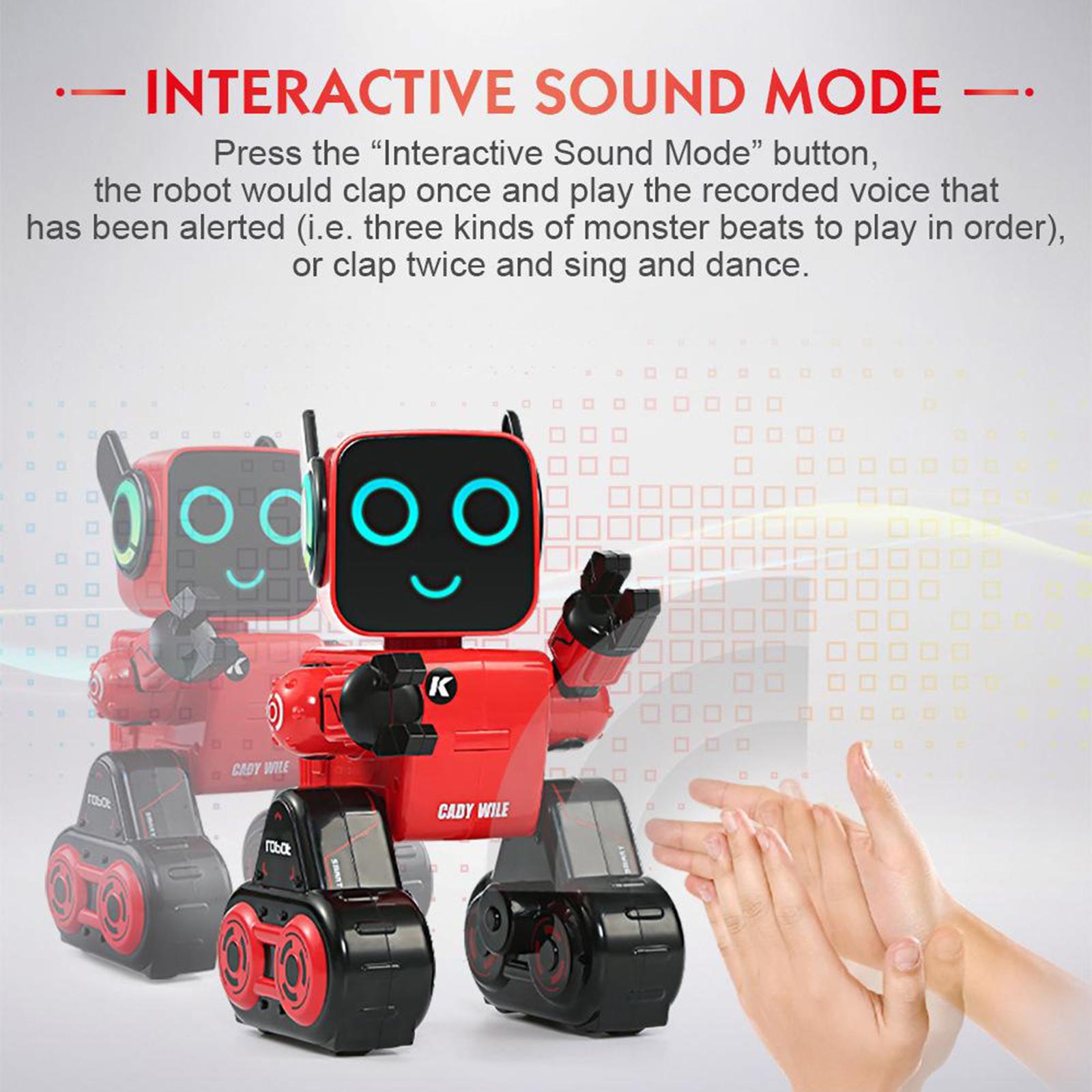 RC Robot Intelligent Action Music Singing LED Eyes Remote Control Interactive Programmable Robot Kids Children Toys RC Robot Intelligent Action Music Singing LED Eyes Remote Control Interactive Programmable Robot Kids Children Toys