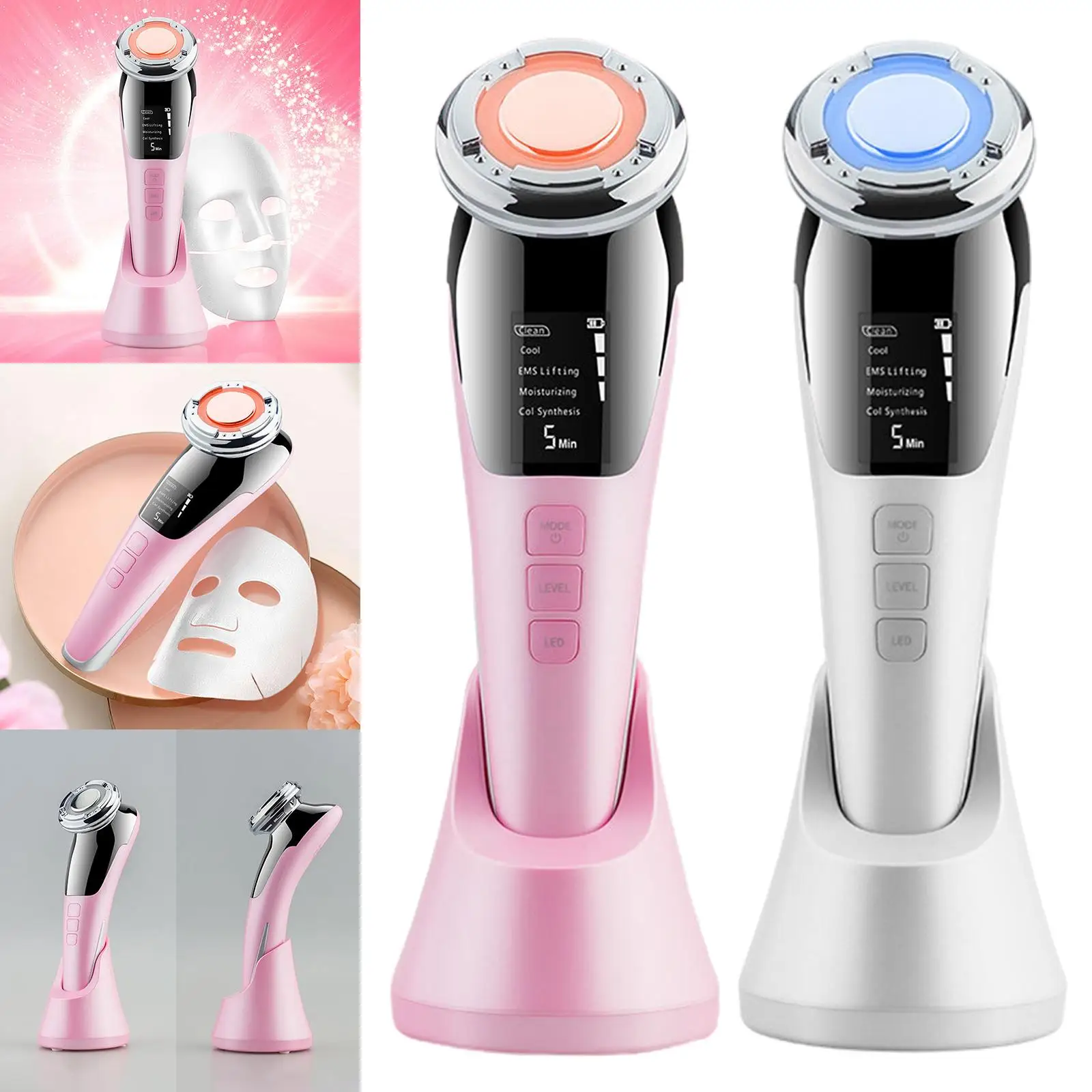EMS Micro Current Facial Massager Promote Essence Absorption Skin Care Beauty Device