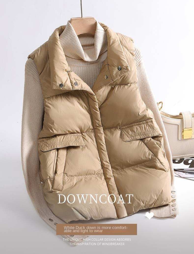 Autumn Winter Ultra Light Thin Duck Down Jacket Women Quilted Short Warm Basic Vest Casual Pocket Waistcoat Female Coat 1 Mallzona Sadf09ea2ebd0430686b6c7096beb2d636 Autumn Winter Ultra Light Thin Duck Down Jacket Women Quilted Short Warm Basic Vest Casual Pocket Waistcoat Female Coat Mallzona