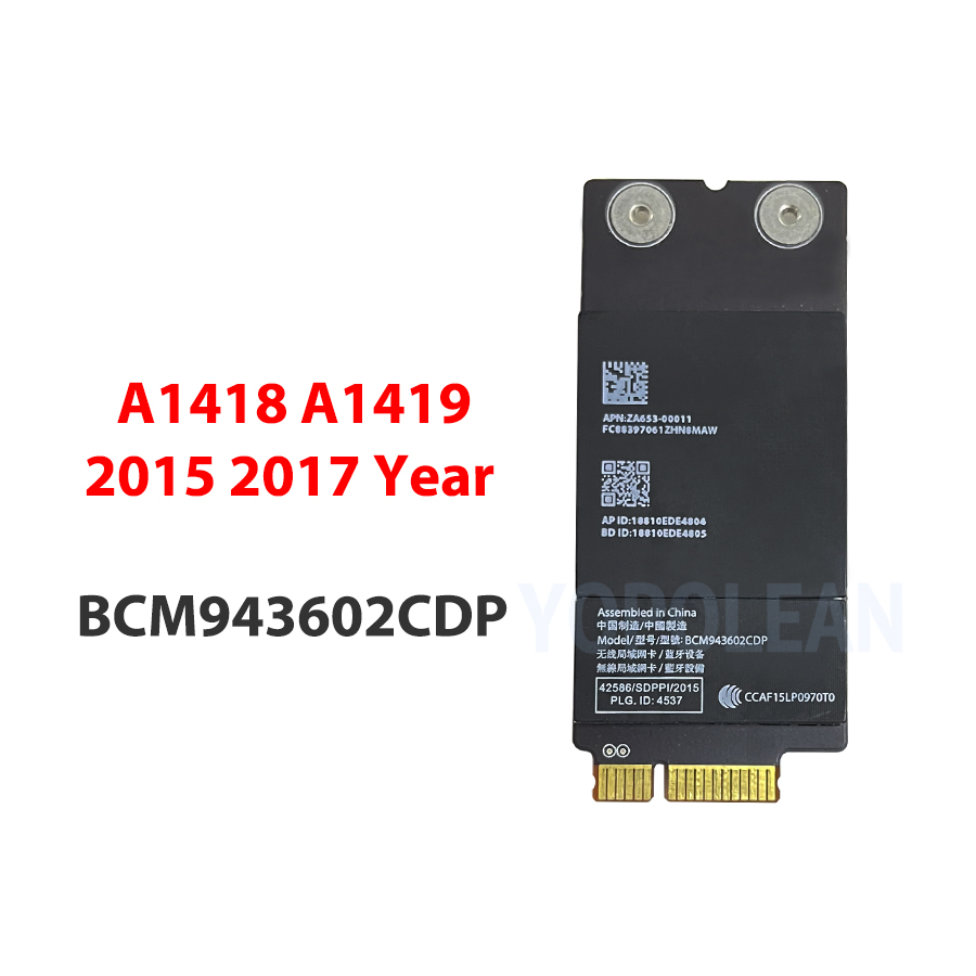 Original Wifi Airport Card BCD94331CD BCM94360CD BCM943602CDP for iMac 21 Original Wifi Airport Card BCD94331CD BCM94360CD BCM943602CDP for iMac 21