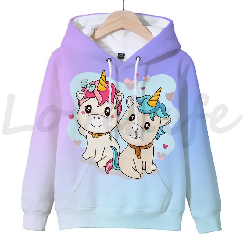 Unicorn 3D Printed Hoodies For Kids Unicorn 3D Printed Hoodies For Kids