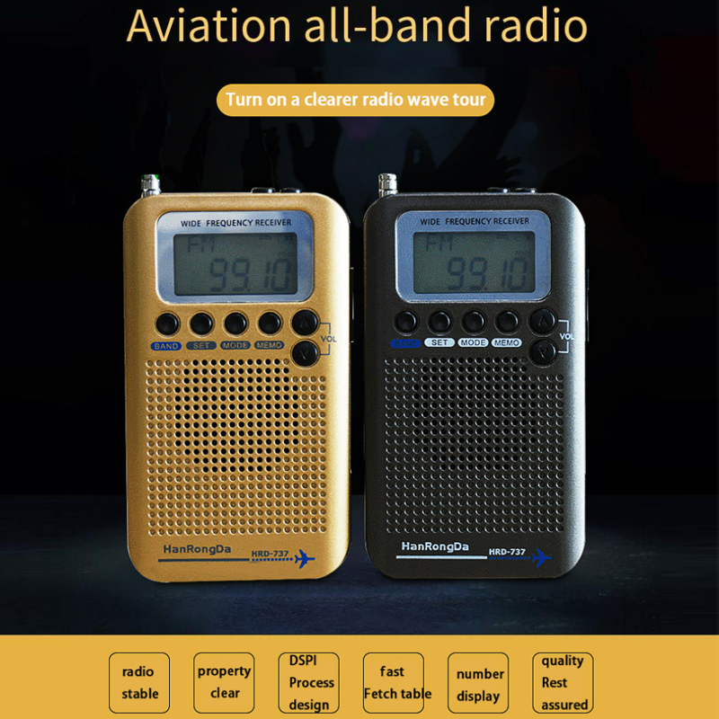 Hanrongda Hrd Portable Full Band Radio Aircraft Band Receiver Fm Am