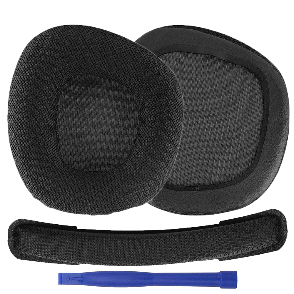 1Pair Replacement Mesh Fabric Earpads Ear Cushion Pads Cover Headband for Corsair Void PRO RGB Wired Wireless Gaming Headsets 1Pair Replacement Mesh Fabric Earpads Ear Cushion Pads Cover Headband for Corsair Void PRO RGB Wired Wireless Gaming Headsets