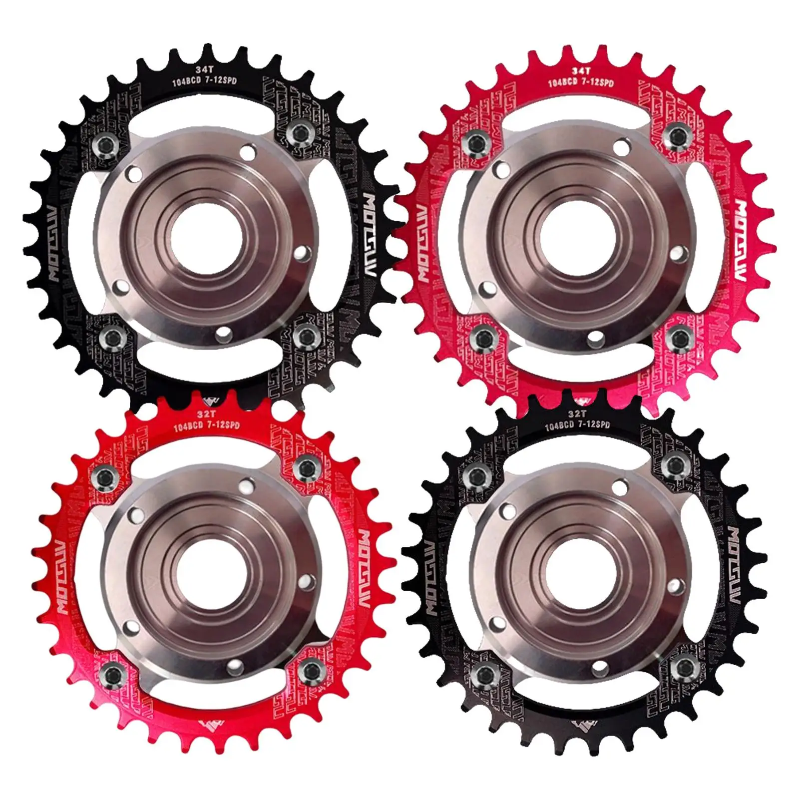 Chain Ring BCD104mm Mid Drive Motor Conversion Kit Accessory Wheel Engine Chainwheel for Road Bicycle MTB Bike Cycling E-Bike