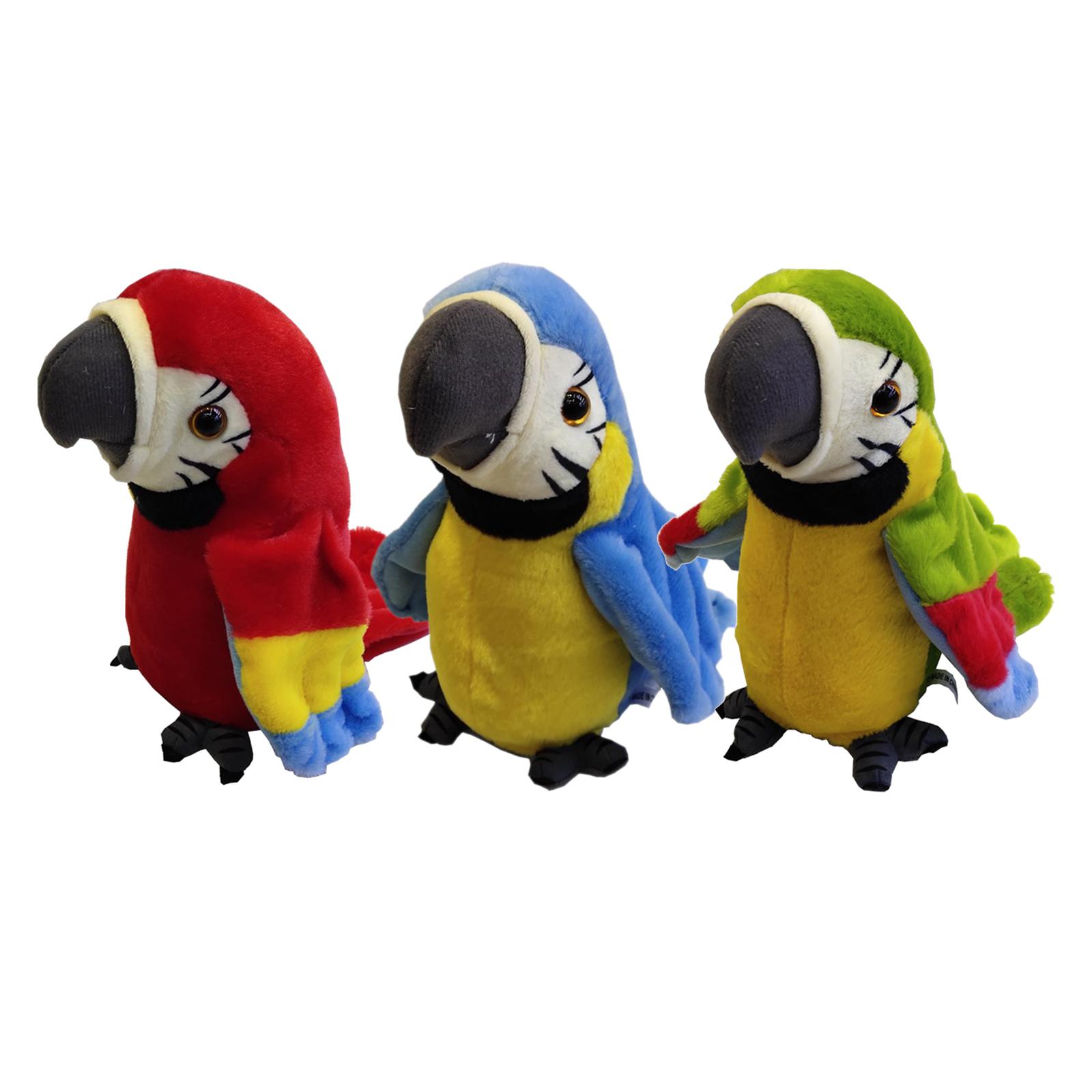 Talking Parrot Sensory Toy Stuffed Repeats What YOU Say for Age 2 3 4 5 Kids Talking Parrot Sensory Toy Stuffed Repeats What YOU Say for Age 2 3 4 5 Kids
