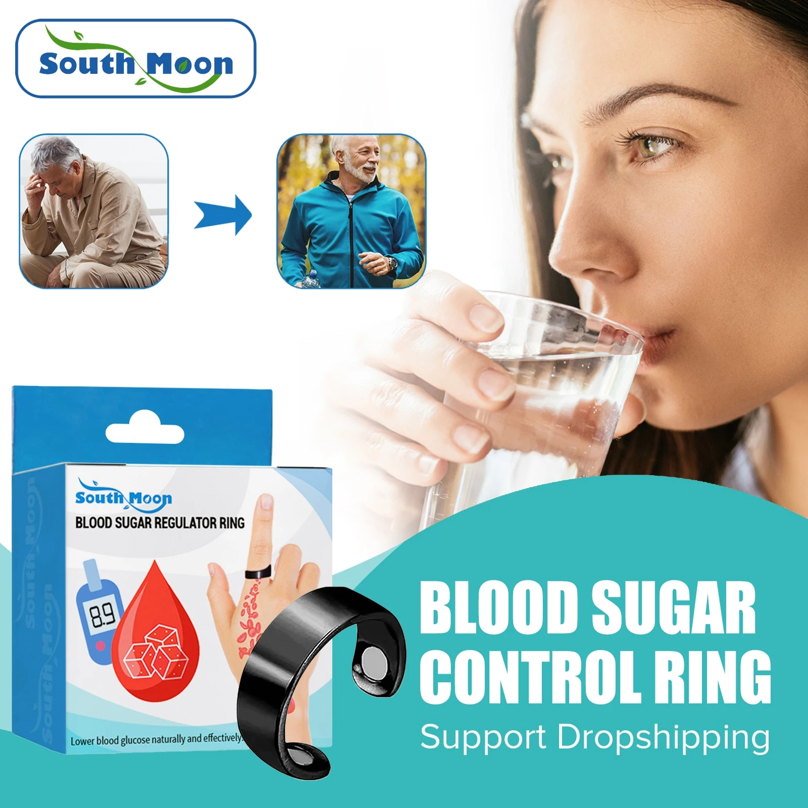 Best of Blood Sugar Control Ring Relieve Diabetes Fatigue Reduce High Blood Stabilize Circulation Magnetic Therapy Sugar Regulator Rings Reviews & Tips