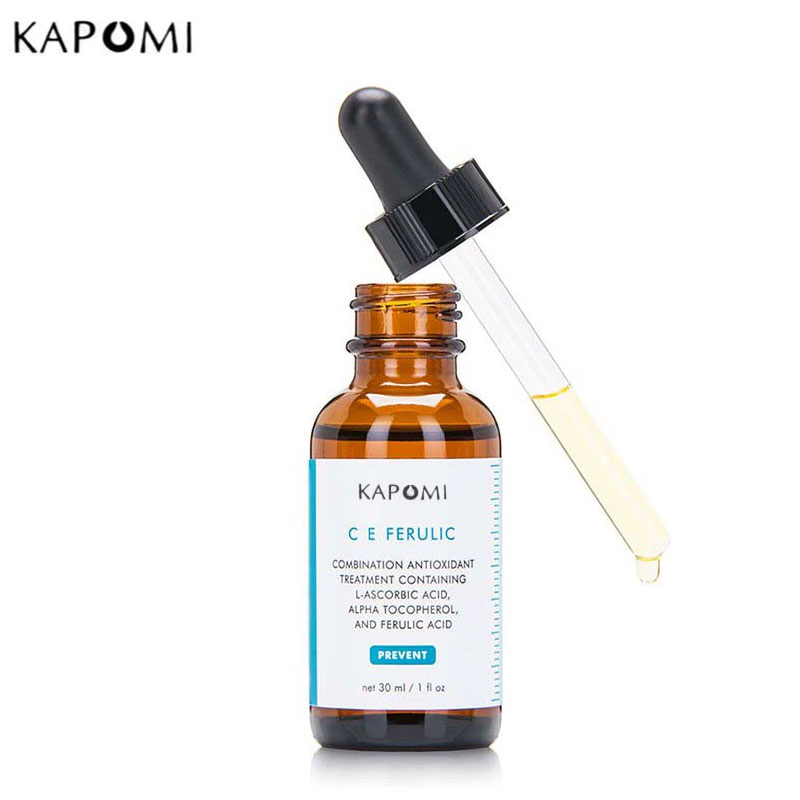 Best of Kapomi CE Ferulic Vitamin C Liquid Serum Anti-aging Whitening VC Essence Oil Facial Serum With Hyaluronic Acid &amp; Vitamin E Reviews & Tips