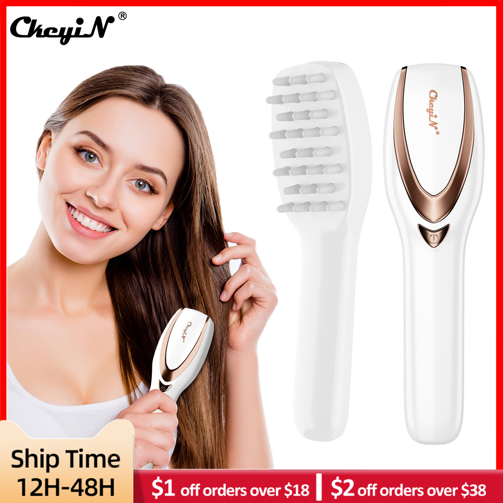 Best of CkeyiN Phototherapy Vibration Massage Comb Scalp Brush Stress Relief Neck Back Anti Hair Loss Blood Circulation With LED Light Reviews & Tips