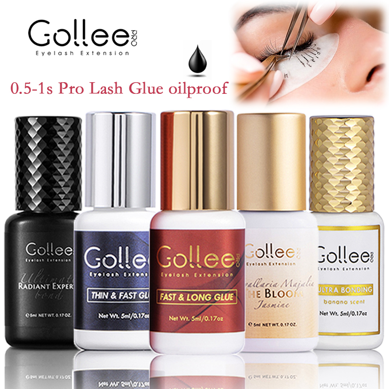 Best of Gollee 0.5-1s Fast Adhesives For Eyelash Extensions No Odor Glue Eyelash Extensions No Irritation Lash Extension Supplies Makeup Reviews & Tips