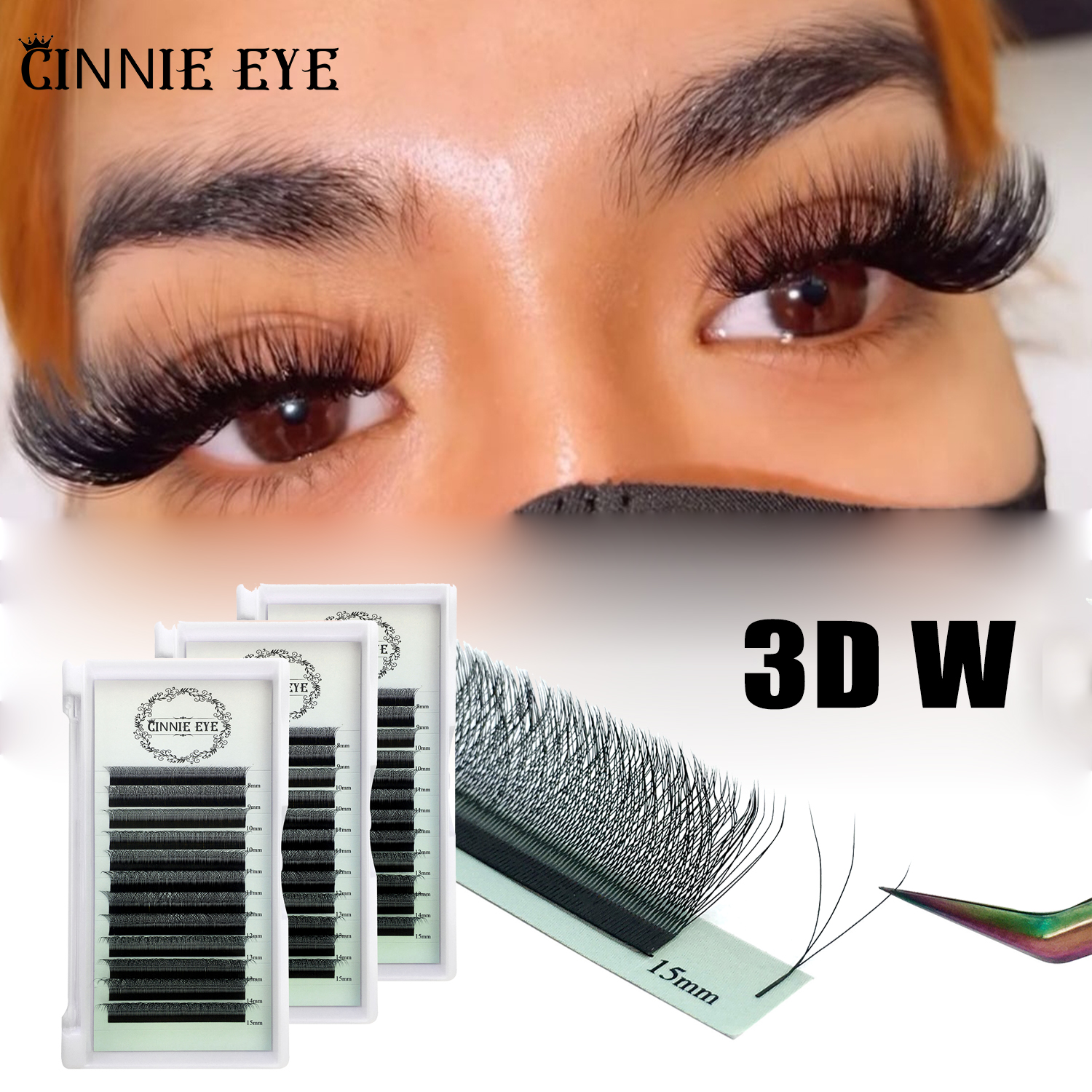 Best of Cilios 3D W Lash Extension Supplies 4D W Y Shape Lash Clusters Premade Volume Fans Natural Mink Individual Bundles Curl C / D Reviews & Tips