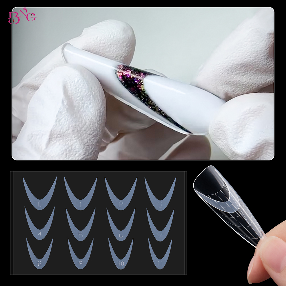 Best of 24pcs Duet System Dual Forms Nail Sticker French Silicone Mold For Nails Inner Pad Line Guide Tape Reusable Builder Tools Reviews & Tips