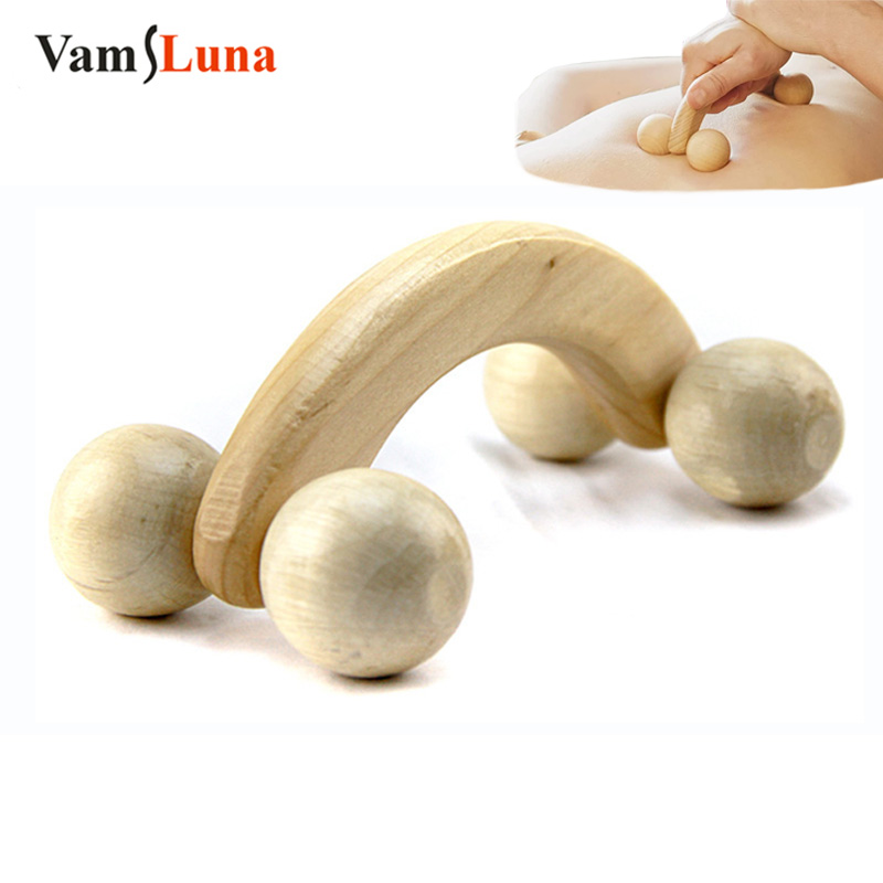 Best of Wooden Round Roller 4 Wheels Waist Back Massager To Lose Weight To Eliminate Cellulite And Shape Wooden Stick Home Reviews & Tips