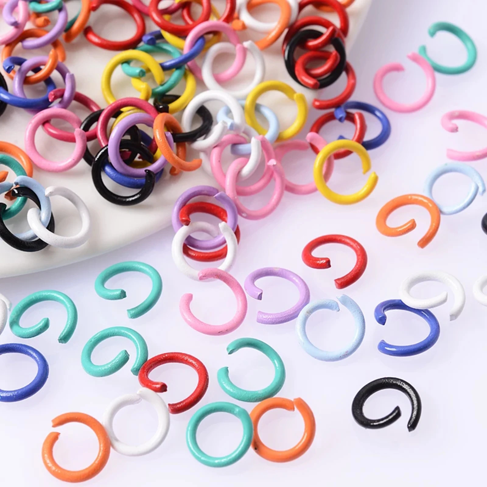 300pcs/lot 1.2x10mm Jump Rings Split Rings Connectors For Diy Jewelry Finding Making Accessories Wholesale Supplies