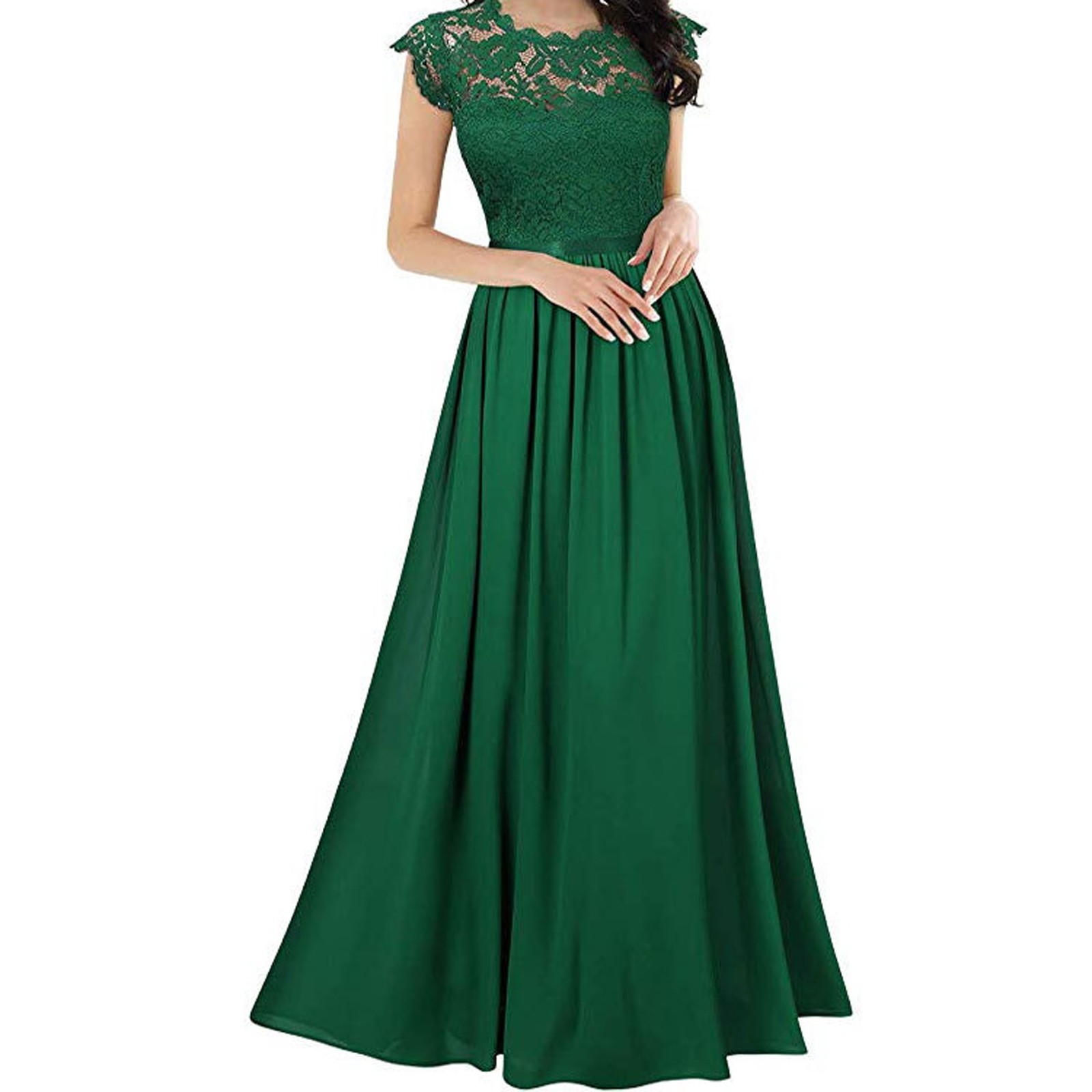 damas de honra elegante maxi vestido de