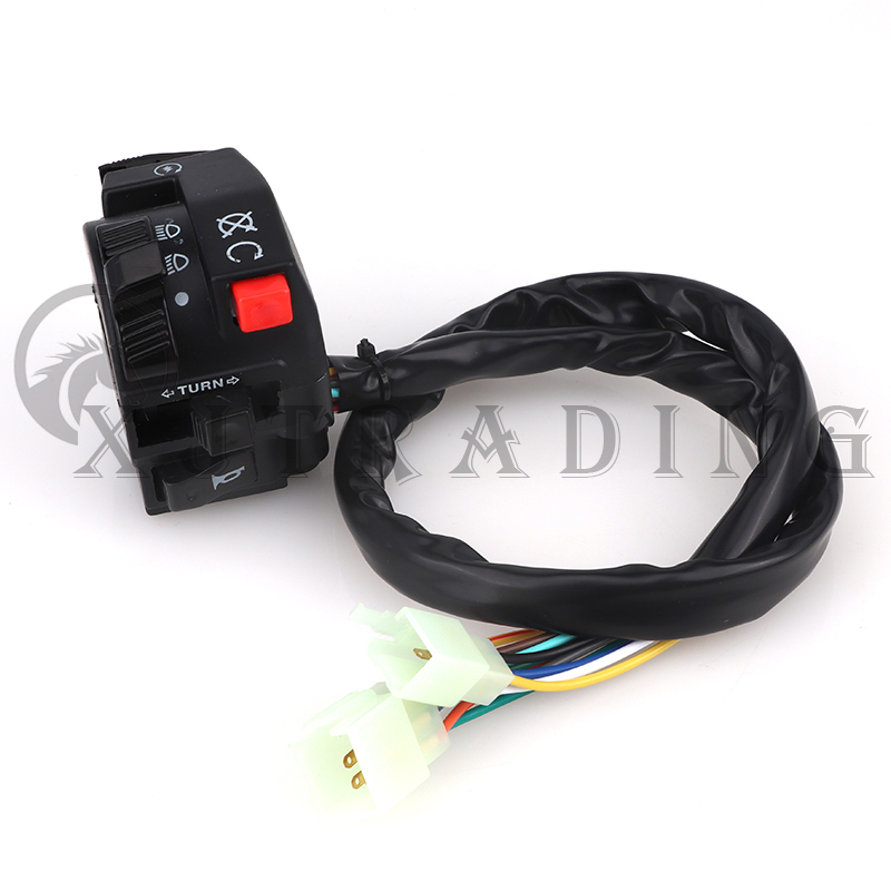 1 Stück Motorrad Lenkersc halter Baugruppe Multifunktions-Links blinker Hupe Start Choke Startersc halter für 7/8 "22mm ATV/Quad – Detail 4