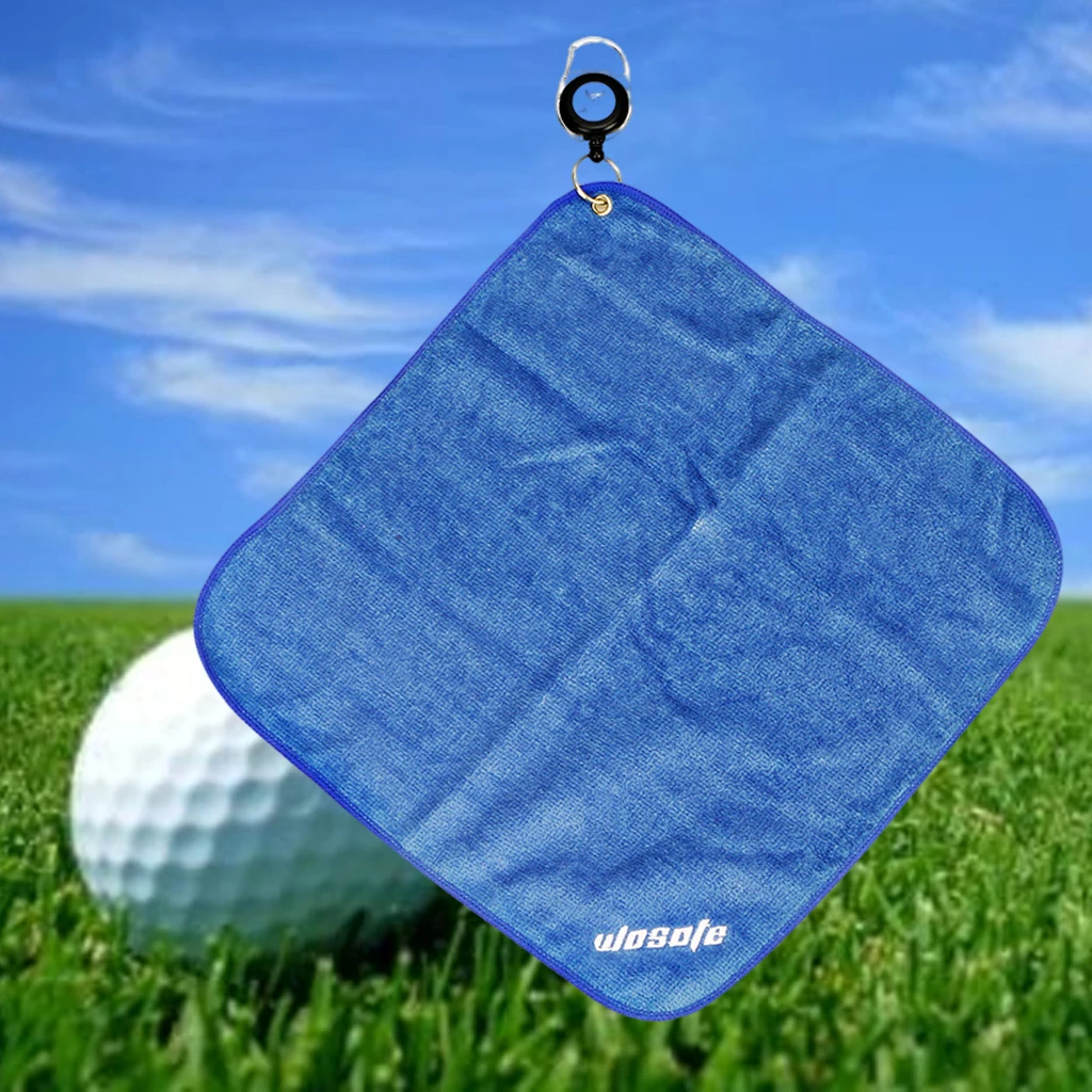 12x12'' Microfiber Golf Towel Cleaning Towels for Golf Bags Gym Supplies