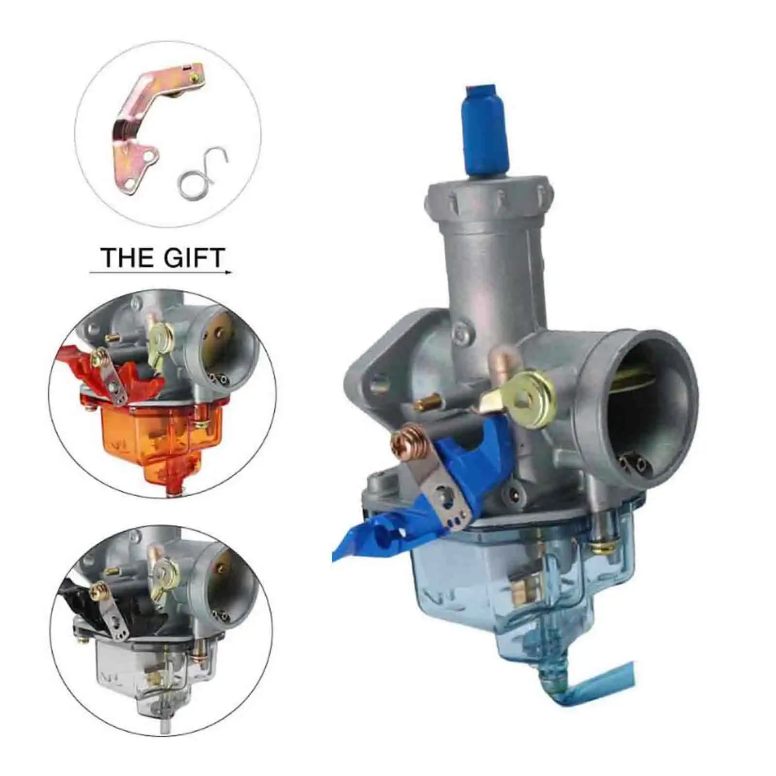 PZ32 Carburetor 32mm Fit for for ATV Quad Dirt Bike Scooter for CG 250-350CC AUTO PZ Carb Motorcycle Replacements ,Blue