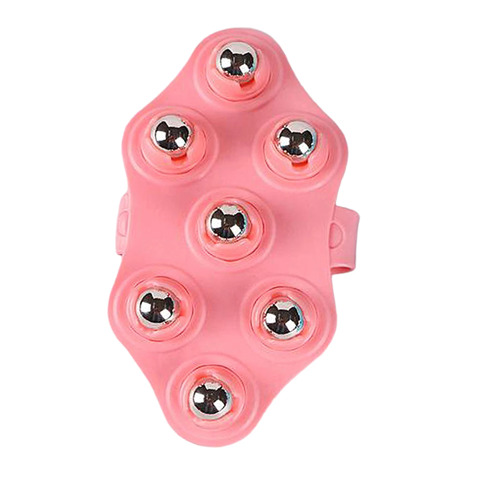 7 Ball Palm Shaped Lymphatic Hand Held Massager with Magnetic for Neck Roller Ball Massage Stress Relief Muscle Roller