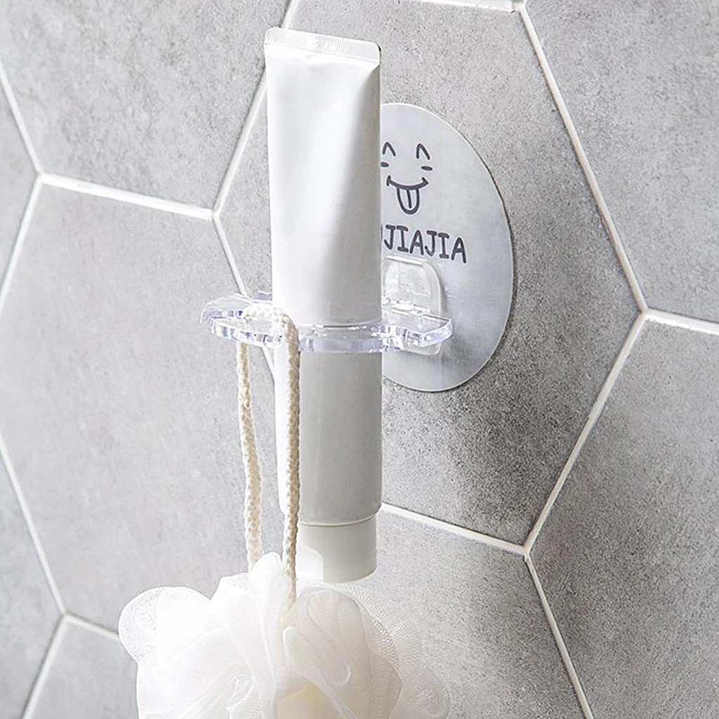 Toothbrush Holder Wall Mounted, Self Adhesive Toothbrushes Holder for Dorm Bathrooms and Shower